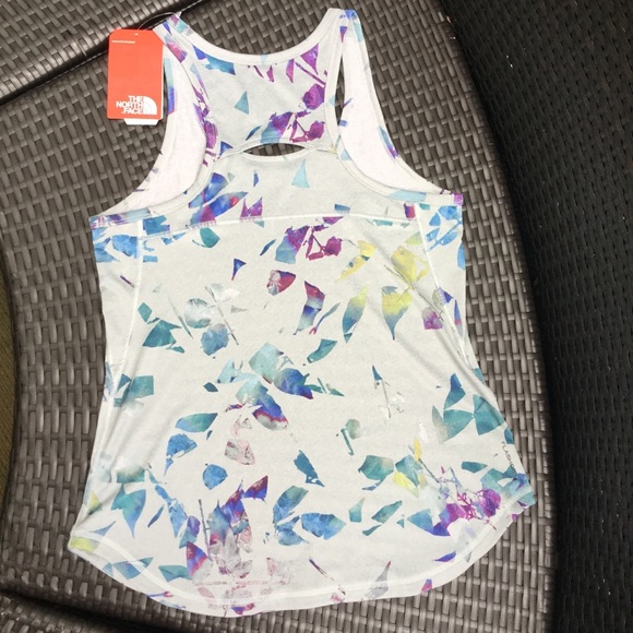 NWT The North Face Shade Me Leaf Print Tank - Picture 6 of 7